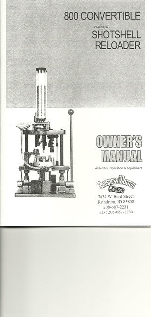 800Cvt. Manual