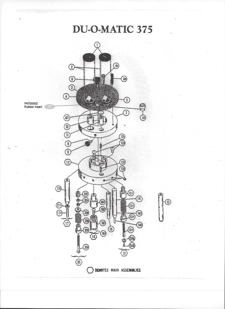 375 Exploded View & Parts List
