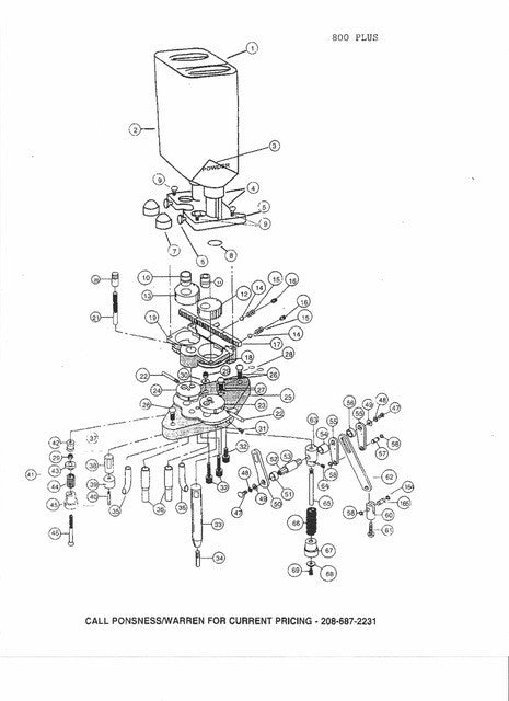 800Plus Exploded View & Price List