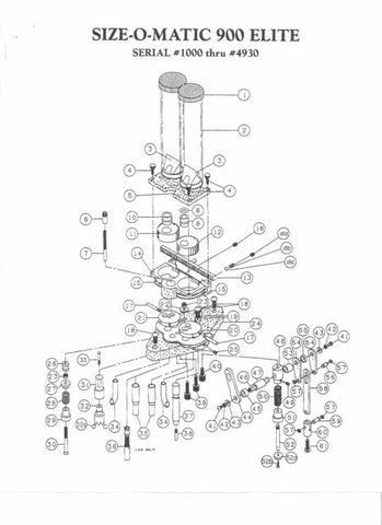 900 (#1000-4931) Exploded View & Price List