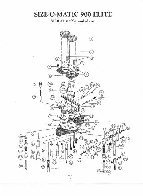 900 (#4932 & up) Exploded View & Price List