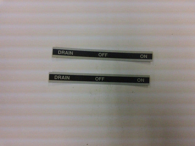 Size050300 - Drain, Off & On Sticker