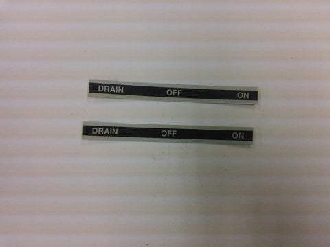 Size050300 - Drain, Off & On Sticker