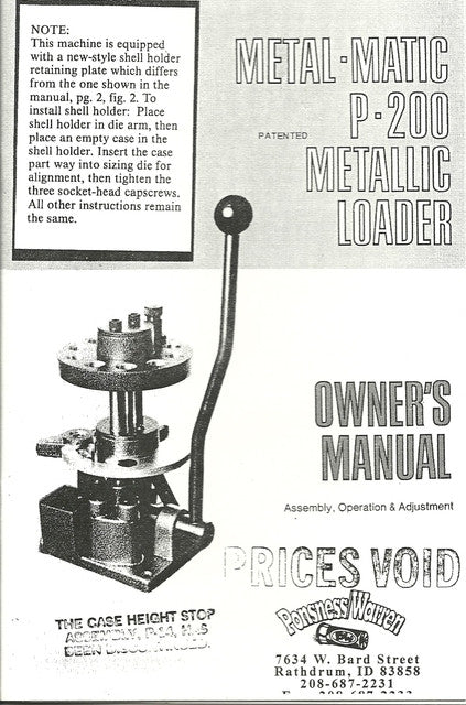 P-200 Manual